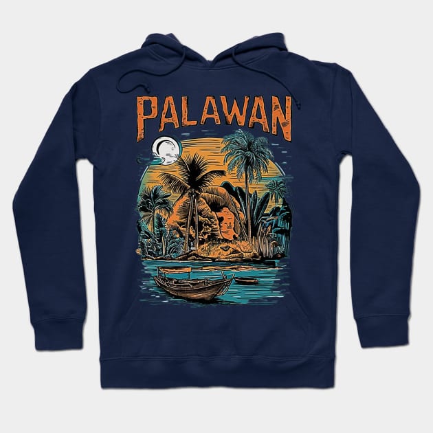 Palawan Island Philippines Hoodie by likbatonboot